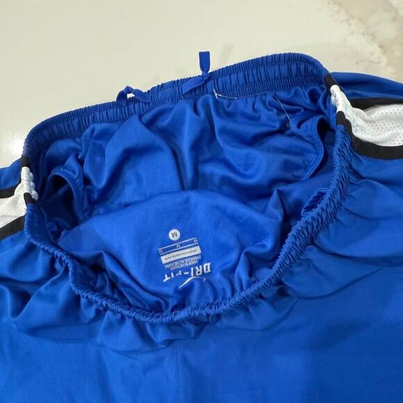 Nike Dri-Fit Tempo Running Shorts Women's Medium Blue/White Activewear Workout - Picture 5 of 8